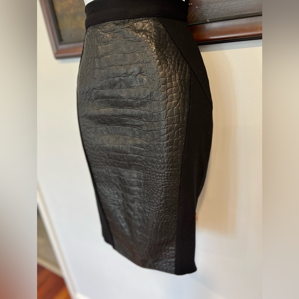 Single Los Angeles pencil leather skirt - Picture 12 of 17